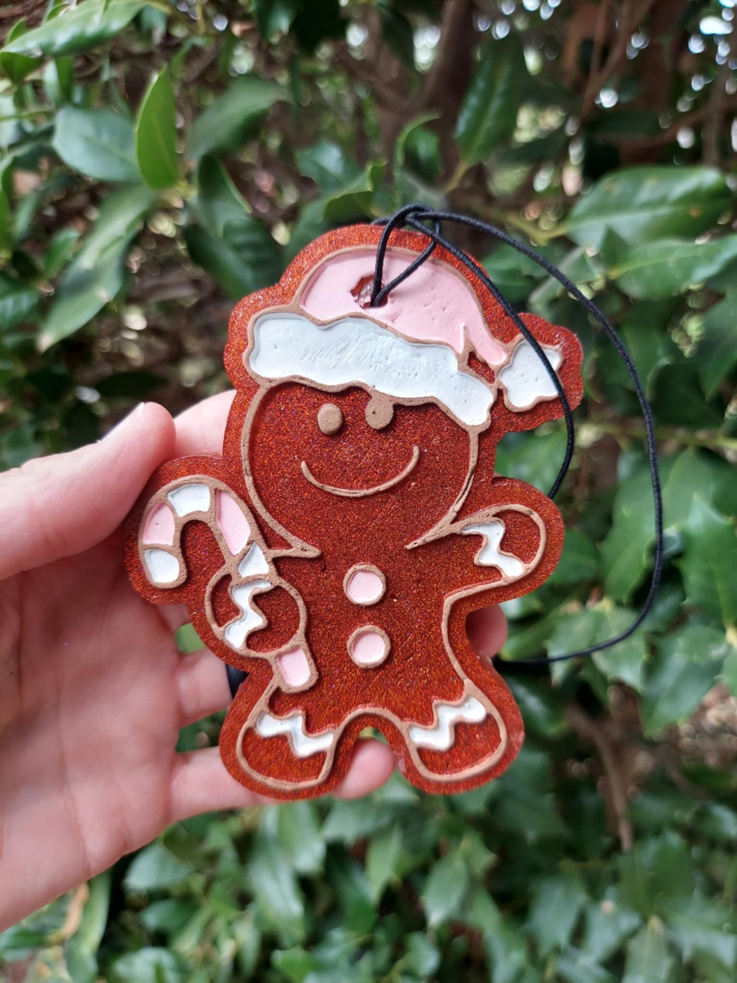 Gingerbread Man In Hat Freshie