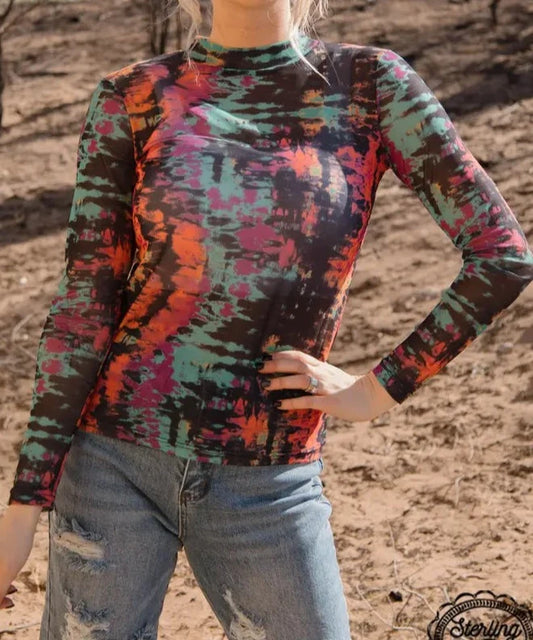 Colorful Abstract Mesh Top