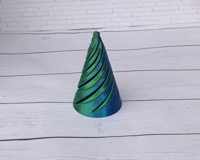 Multi-Color 3D Printed Cone Fidget Toy