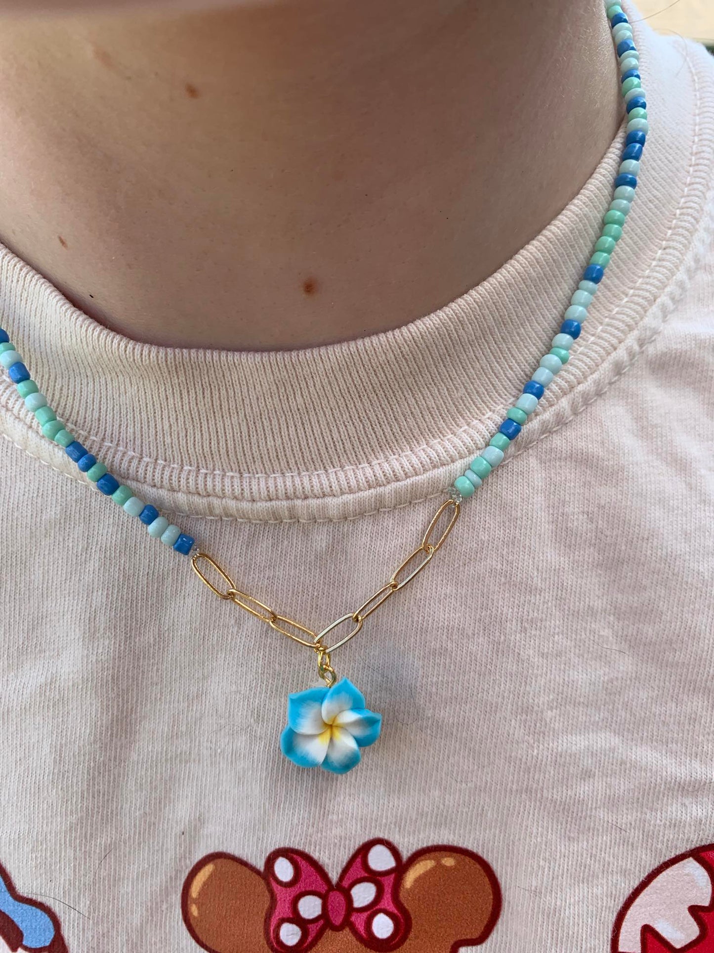 Necklace With Flower Charm