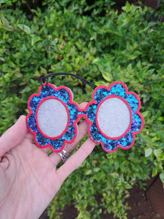 Daisy Glasses Freshie - Patriotic
