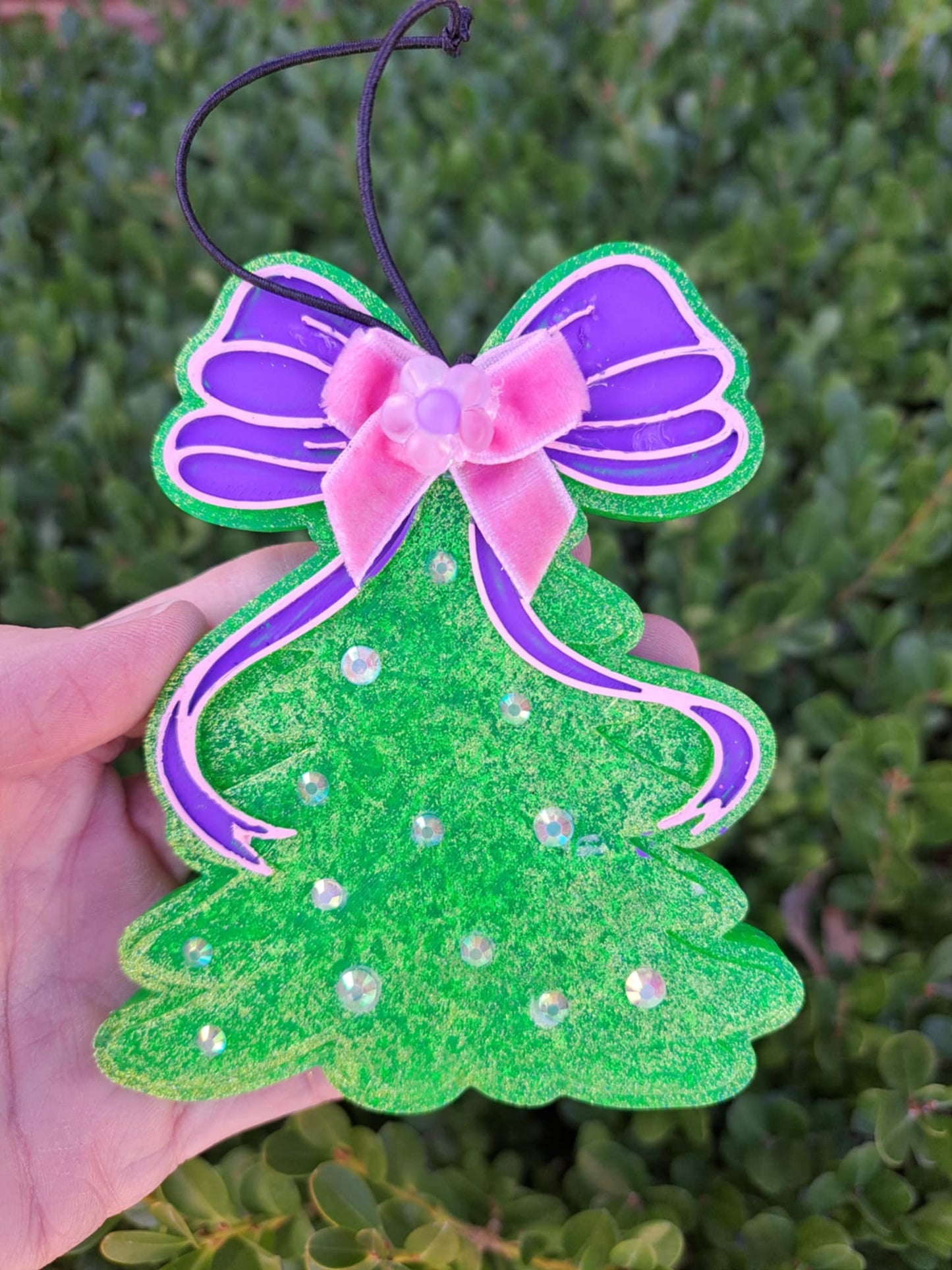 Tree With Lilac Bow & Bling Freshie