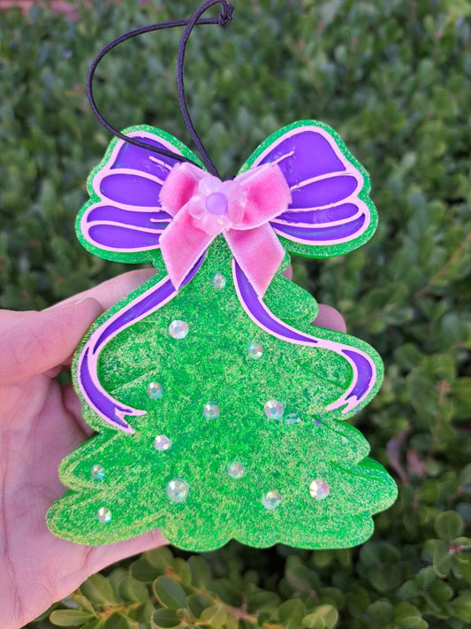 Tree With Lilac Bow & Bling Freshie