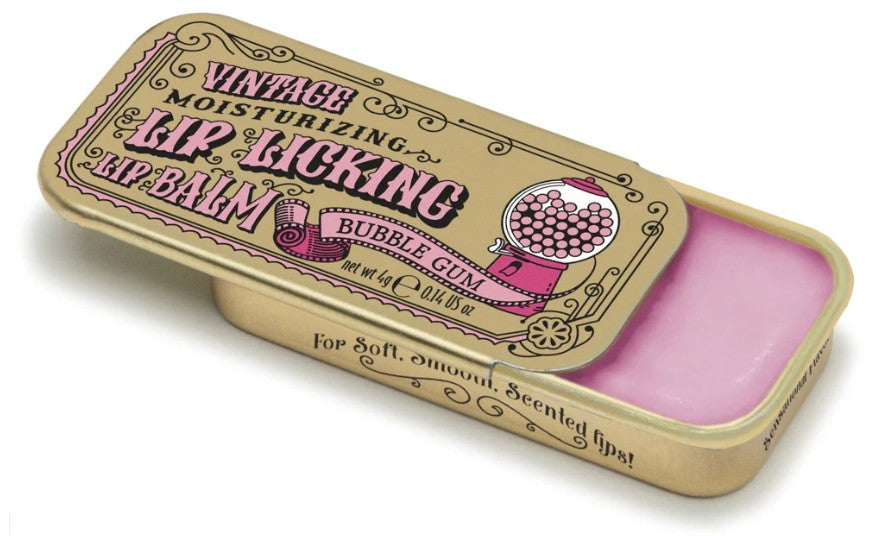 Bubble Gum Apple Lip Balm in Slider Tin - Dries Clear