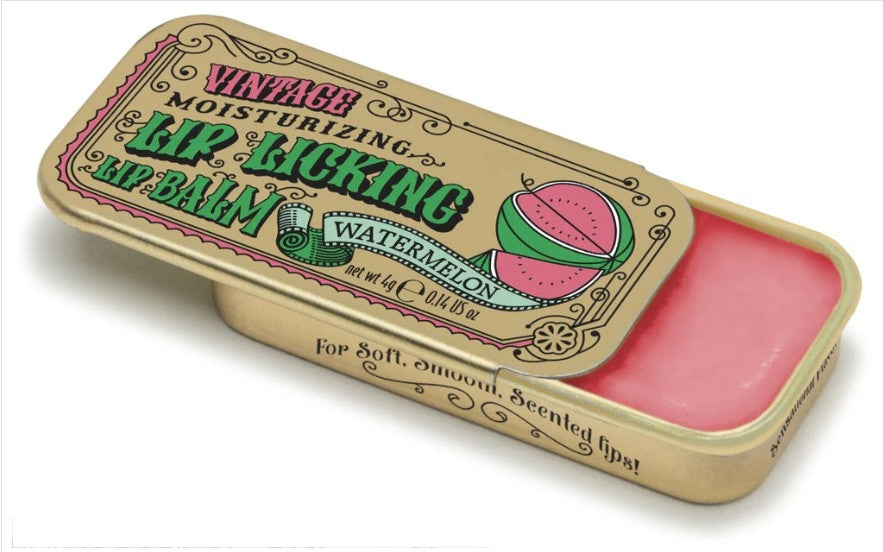 Watermelon Apple Lip Balm in Slider Tin - Dries Clear