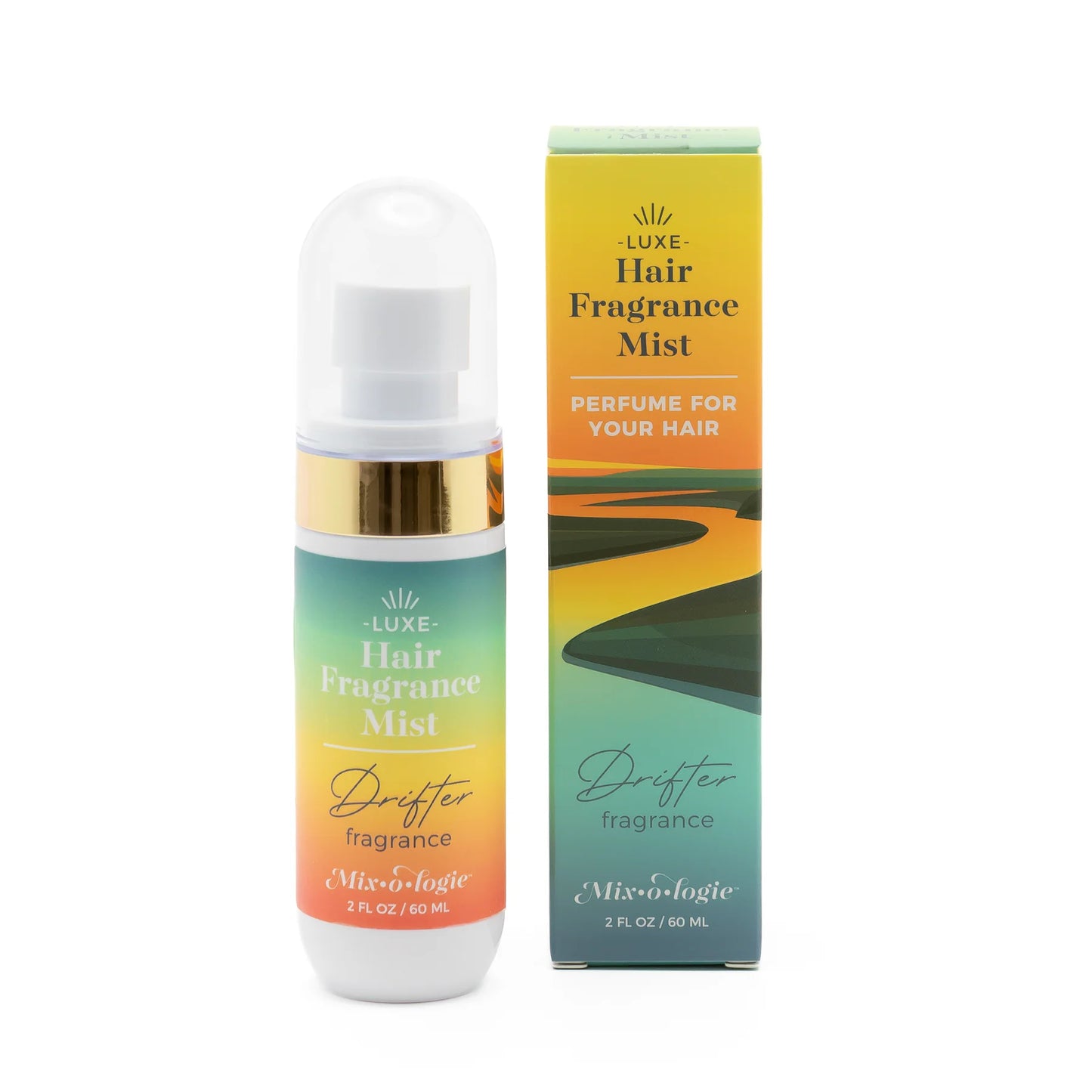 drifter hair fragrance mist with box against a white background