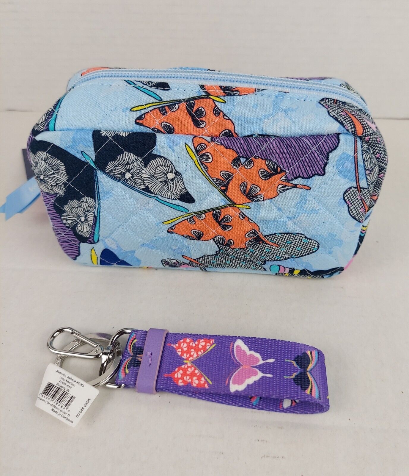 Bag - Zip Around Essential Oil Case - Butterfly By