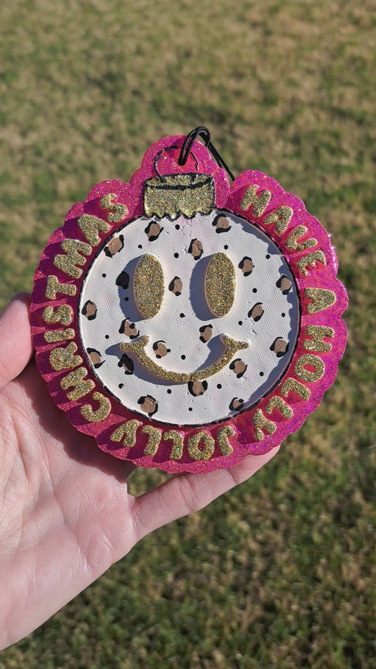 Leopard Christmas Bulb Freshie