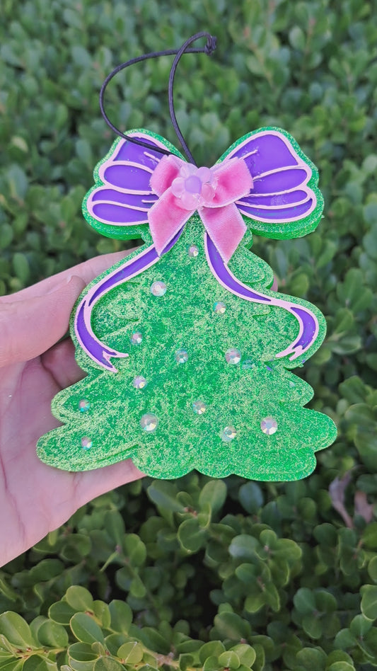 Tree With Lilac Bow & Bling Freshie