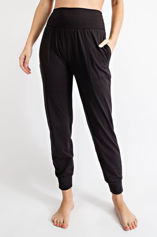 RaeMode Black Butter Soft Jogger With Pockets Small and Medium