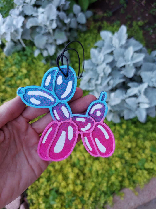 Balloon Dog Freshie - Pink/Blue