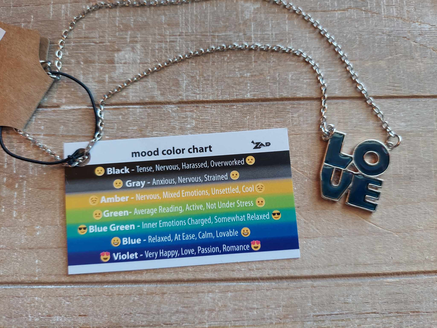 Silver LOVE Mood Necklace