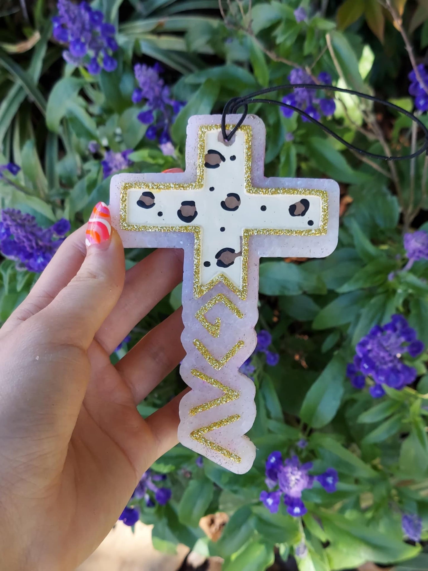 Cross - God Is Greater Freshie - White
