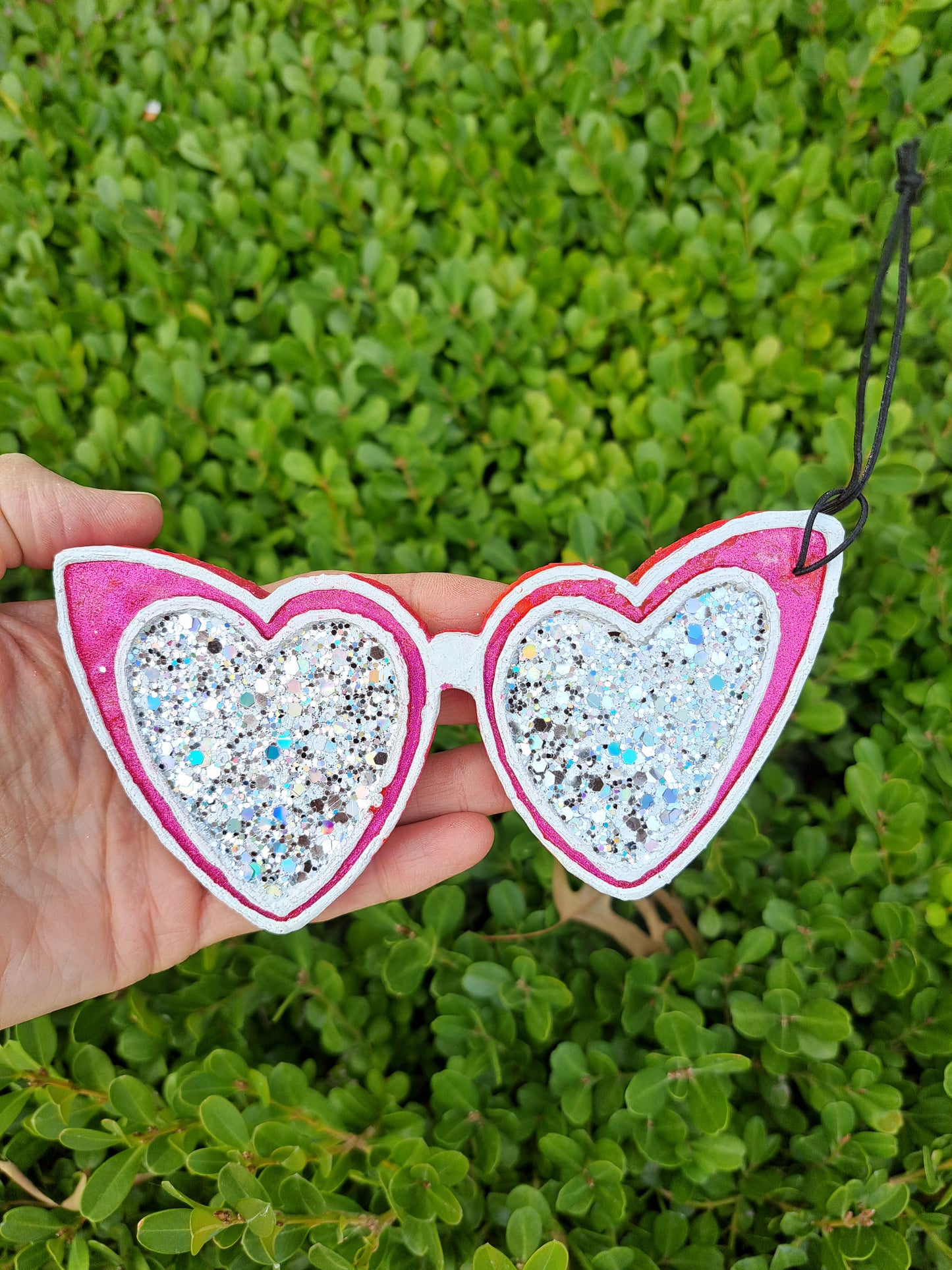 Glitter Heart Glasses Freshie