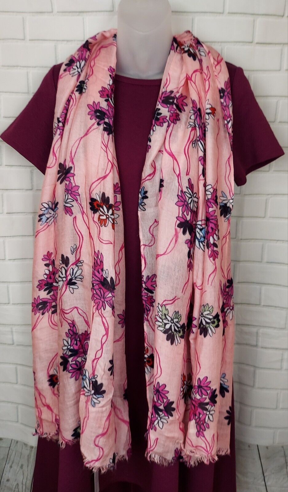 Scarf - Pink - Hope Blooms