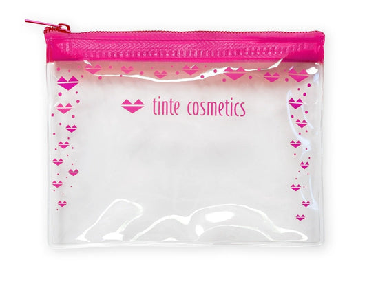 Pink Tinte Hearts Mini Zip Top Bag