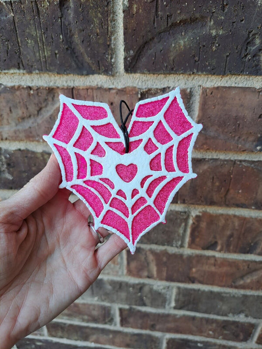 Heart With Spiderweb Freshie - Air Freshener