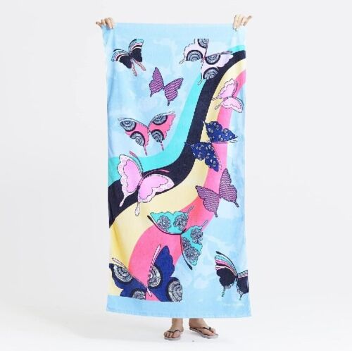 Towel - Butterfly By Large Beach or Dorm Towel