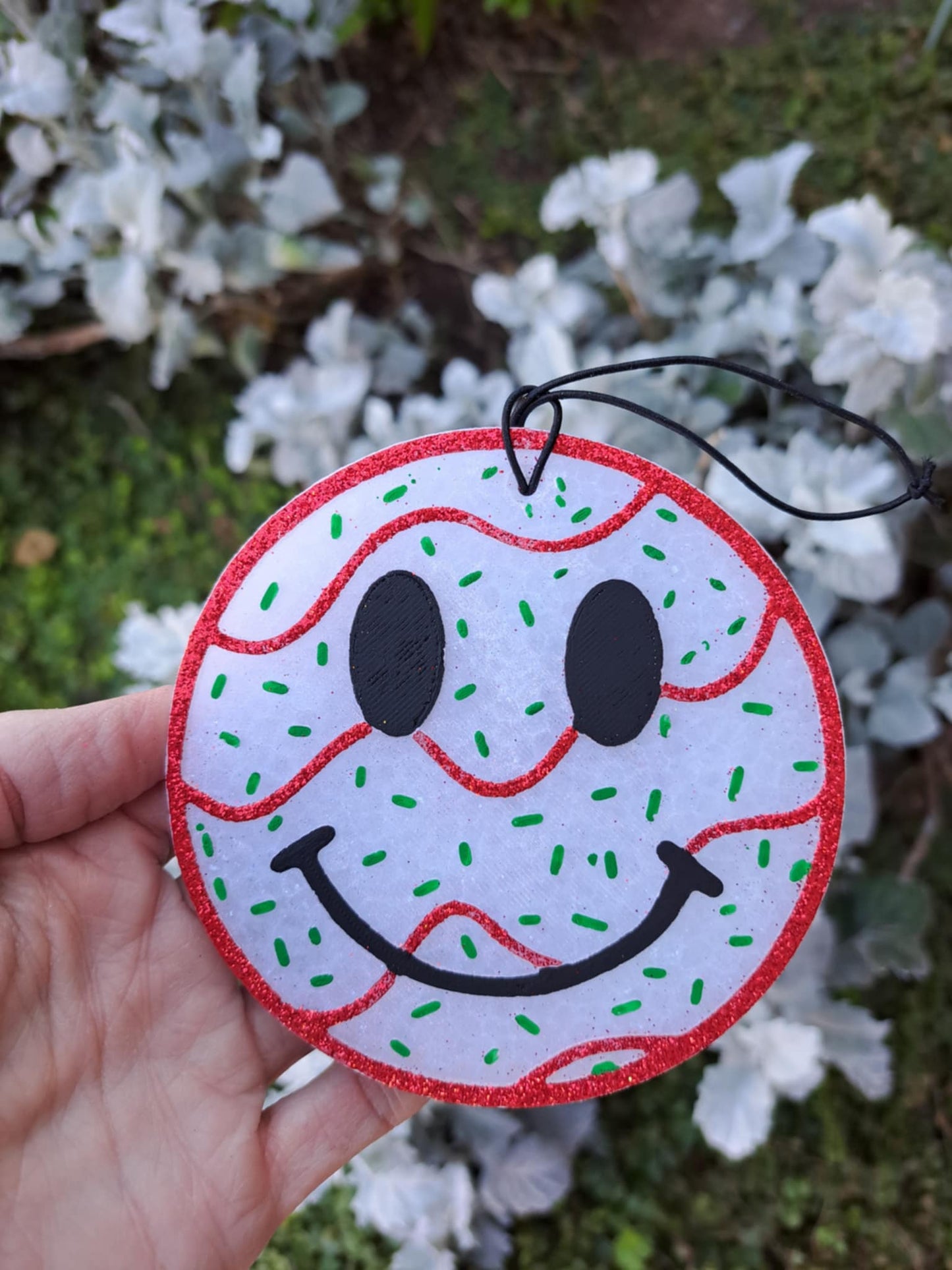 circular tree cake smiley freshie