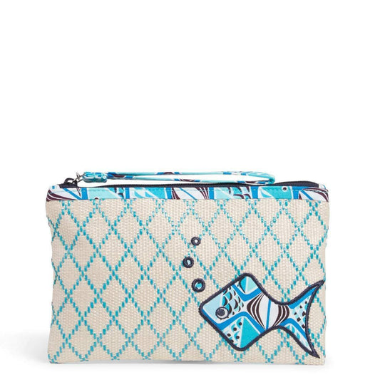 Wristlet - Go Fish Blue