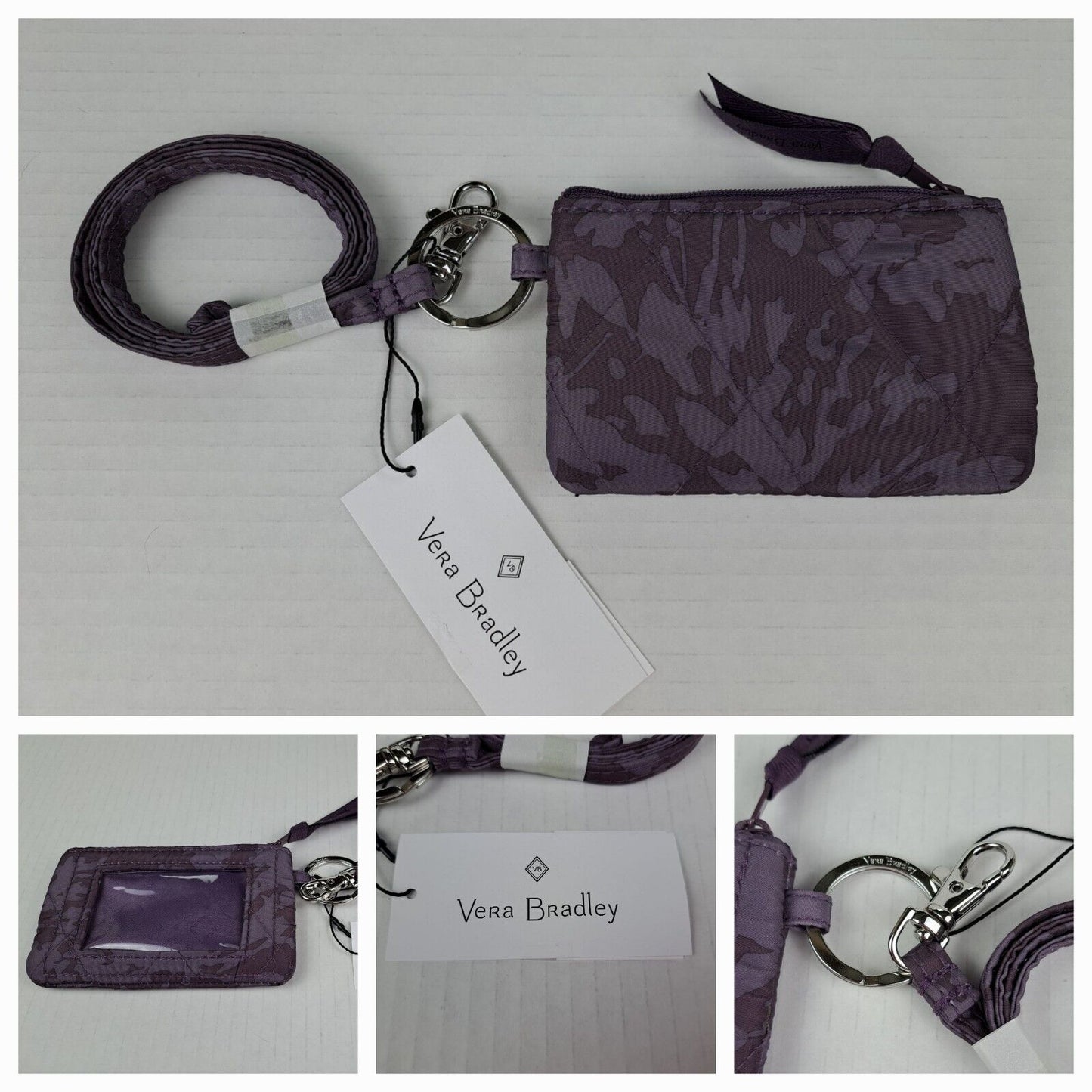 Zip ID & Lanyard - Plum Ultralight